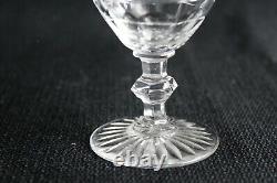 7 verres à apéritif/porto en cristal taillé Saint Louis modèle Trianon H 9.8 cm