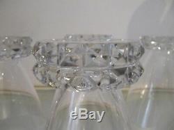 7 verres à eau 17cl cristal de saint louis mod Diamants (crystal water glasses)
