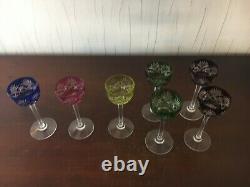 7 verres à liqueur en cristal de Saint Louis (prix à la pièce)