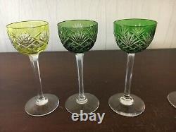7 verres à liqueur en cristal de Saint Louis (prix à la pièce)