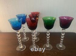 7 verres à vin Roemer Bubble en cristal de Saint Louis (prix à la pièce)modèle10