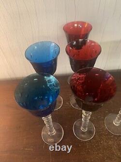 7 verres à vin Roemer Bubble en cristal de Saint Louis (prix à la pièce)modèle10