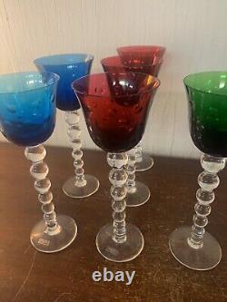 7 verres à vin Roemer Bubble en cristal de Saint Louis (prix à la pièce)modèle10