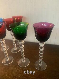 7 verres à vin Roemer Bubble en cristal de Saint Louis (prix à la pièce)modèle10