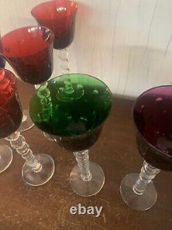7 verres à vin Roemer Bubble en cristal de Saint Louis (prix à la pièce)modèle10