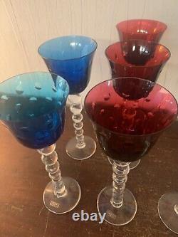 7 verres à vin Roemer Bubble en cristal de Saint Louis (prix à la pièce)modèle10