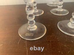 7 verres à vin Roemer Bubble en cristal de Saint Louis (prix à la pièce)modèle10
