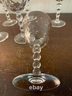 7 verres à vin modèle Bubble en cristal de Saint Louis (prix à la pièce)