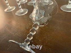 7 verres à vin modèle Bubble en cristal de Saint Louis (prix à la pièce)
