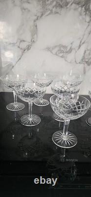 8 Coupes A Champagne En Cristal De Saint Louis Xix Eme