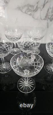 8 Coupes A Champagne En Cristal De Saint Louis Xix Eme