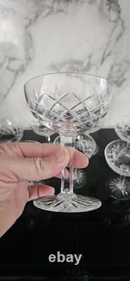 8 Coupes A Champagne En Cristal De Saint Louis Xix Eme