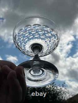 8 Coupes à champagne en cristal Baccarat, Saint louis, autres Style écaille
