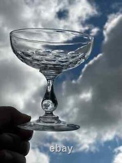 8 Coupes à champagne en cristal Baccarat, Saint louis, autres Style écaille