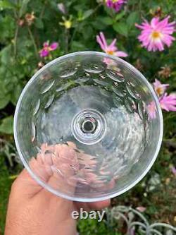 8 Coupes à champagne en cristal Baccarat, Saint louis, autres Style écaille