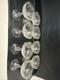 8 Coupes &agrave; Champagne En Cristal Saint Louis- Art Nouveau
