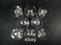 8 VERRES A PIED CRISTAL BACCARAT St LOUIS CLICHY VAL St LAMBERT GLASS CRYSTAL