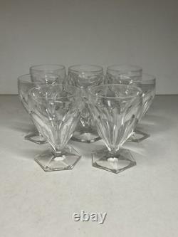 8 Verres À Cognac Art Déco Cristal Taillé Baccarat Bourbon Saint Louis Poincaré