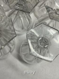 8 Verres À Cognac Art Déco Cristal Taillé Baccarat Bourbon Saint Louis Poincaré