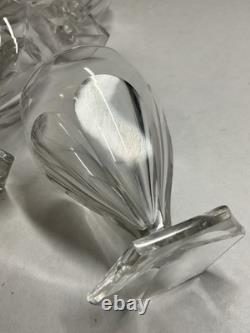 8 Verres À Cognac Art Déco Cristal Taillé Baccarat Bourbon Saint Louis Poincaré
