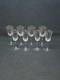 8 Verres A Pied En Cristal Fin A Porto Ou Liqueur Baccarat / Saint Louis