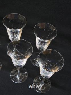 8 Verres A Pied En Cristal Fin A Porto ou liqueur Baccarat / Saint Louis