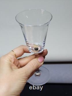 8 Verres A Pied En Cristal Fin A Porto ou liqueur Baccarat / Saint Louis