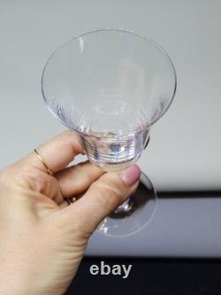 8 Verres A Pied En Cristal Fin A Porto ou liqueur Baccarat / Saint Louis