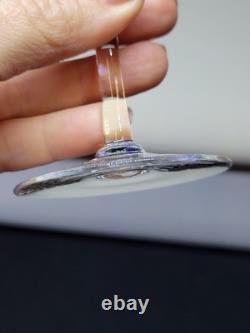 8 Verres A Pied En Cristal Fin A Porto ou liqueur Baccarat / Saint Louis