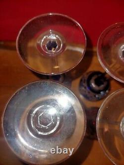 8 Verres à Liqueur CRISTAL ST LOUIS Modèle MASSENET Couleur