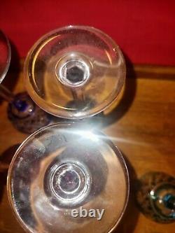 8 Verres à Liqueur CRISTAL ST LOUIS Modèle MASSENET Couleur