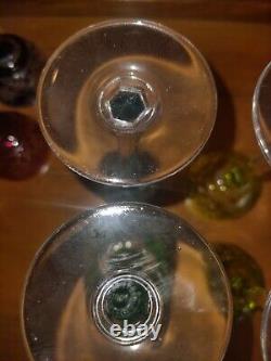 8 Verres à Liqueur CRISTAL ST LOUIS Modèle MASSENET Couleur