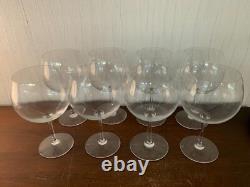 8 gros verres à dégusté en cristal de Saint Louis (prix à la pièce)