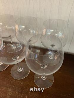 8 gros verres à dégusté en cristal de Saint Louis (prix à la pièce)