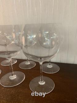 8 gros verres à dégusté en cristal de Saint Louis (prix à la pièce)