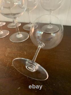 8 gros verres à dégusté en cristal de Saint Louis (prix à la pièce)