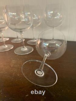 8 gros verres à dégusté en cristal de Saint Louis (prix à la pièce)