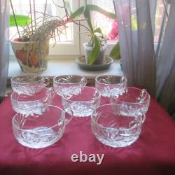 8 tasses a fruits ou a punch ou à glace en cristal de saint louis chantilly