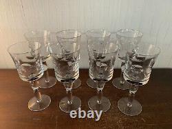 8 verres à eau modèle Cosmos platine en cristal de Saint Louis (prix à la pièce)