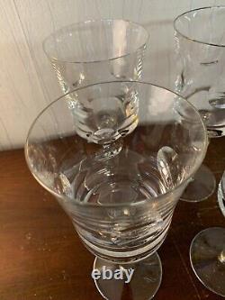 8 verres à eau modèle Cosmos platine en cristal de Saint Louis (prix à la pièce)