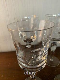 8 verres à eau modèle Cosmos platine en cristal de Saint Louis (prix à la pièce)