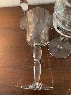 8 verres à eau modèle Cosmos platine en cristal de Saint Louis (prix à la pièce)
