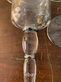 8 verres à eau modèle Cosmos platine en cristal de Saint Louis (prix à la pièce)