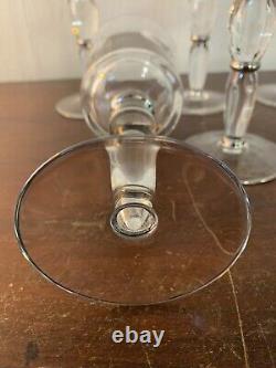 8 verres à eau modèle Cosmos platine en cristal de Saint Louis (prix à la pièce)