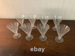 8 verres à vin à volutes modèle Lisieux en cristal Saint Louis (prix à la pièce)