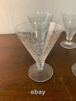 8 verres à vin à volutes modèle Lisieux en cristal Saint Louis (prix à la pièce)