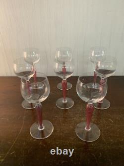 8 verres à vin blanc modèle Mozart en cristal Saint Louis (prix à la pièce)
