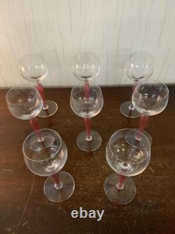 8 verres à vin blanc modèle Mozart en cristal Saint Louis (prix à la pièce)