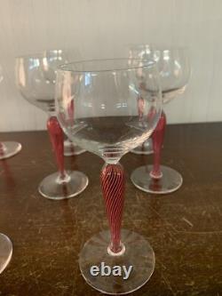 8 verres à vin blanc modèle Mozart en cristal Saint Louis (prix à la pièce)
