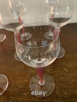 8 verres à vin blanc modèle Mozart en cristal Saint Louis (prix à la pièce)